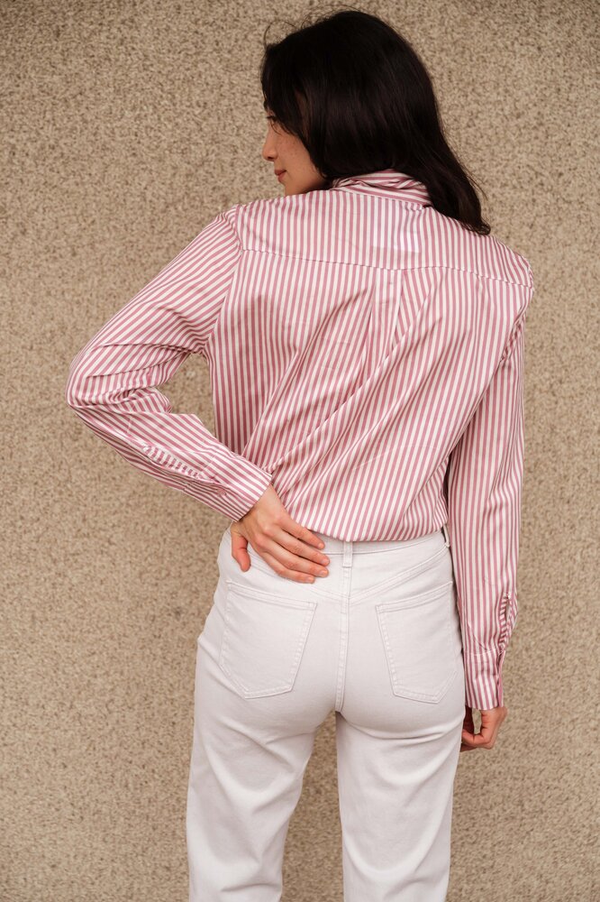 ALESIA chemise à rayures rose