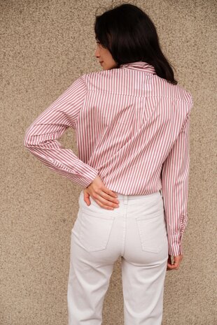 ALESIA chemise à rayures rose