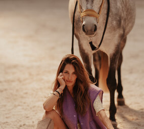 YELENE veste sans manches lilas