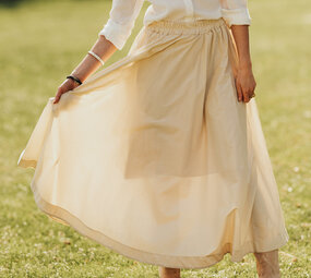 ALBA longue jupe beige