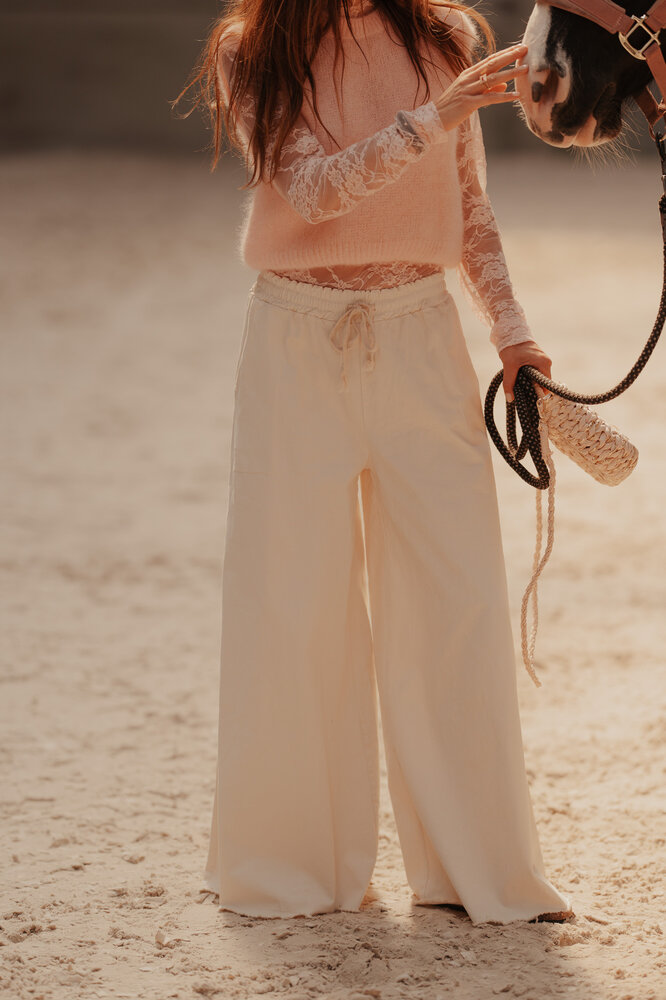 LIORAH pantalon à jambe large