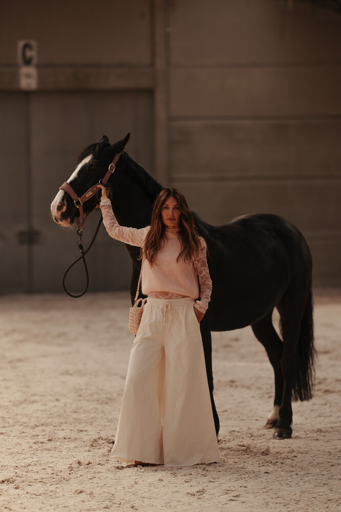 LIORAH pantalon à jambe large