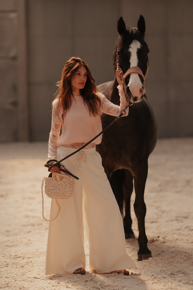 LIORAH pantalon à jambe large