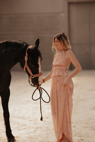 AMAIA longue jupe rose