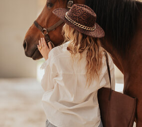 HORNE chapeau léopard