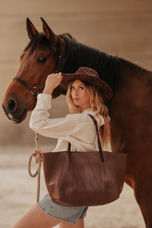 HORNE chapeau léopard