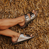 GIANA sandales argentées foncées GIANA sandales argentées foncées