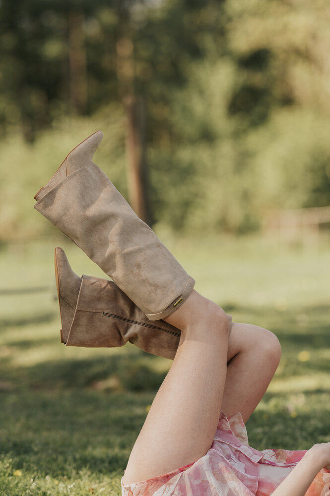 BOHO bottes kaki BOHO bottes kaki