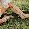 SANTIAG bottes beiges foncées SANTIAG bottes beiges foncées