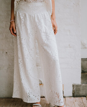 ISOLDE pantalon blanc