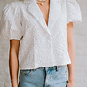VAELIA blouse manches courte blanc VAELIA blouse manches courte blanc