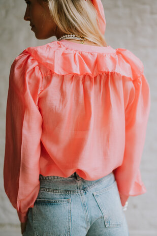 JEHANNE chemise corail