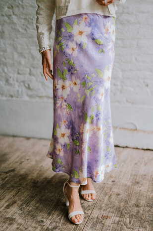 ORPHEA longue jupe lila