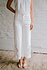 PAULINE jean blanc ankle wide