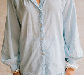 ELVIANNE chemise bleu ciel