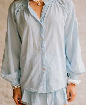 ELVIANNE chemise bleu ciel