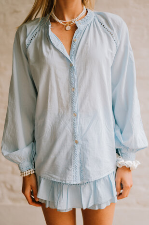 ELVIANNE chemise bleu ciel