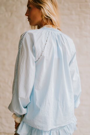 ELVIANNE chemise bleu ciel