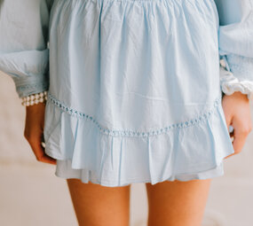 ELVIANNE short jupe bleu ciel