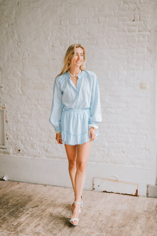 ELVIANNE short jupe bleu ciel