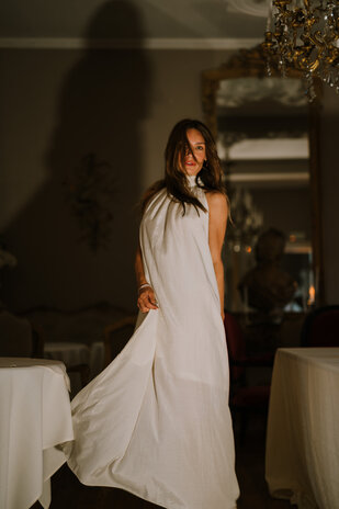 HALIMA longue robe écru HALIMA longue robe écru