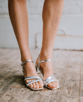 CANDELA chaussures argentée