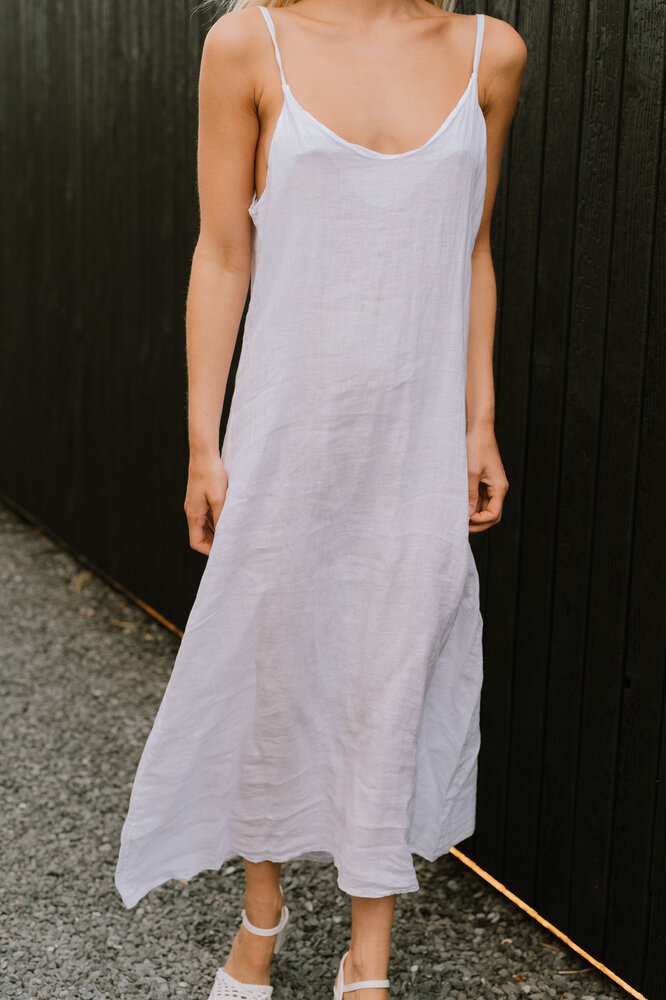 SORENE longue robe blanc SORENE longue robe blanc