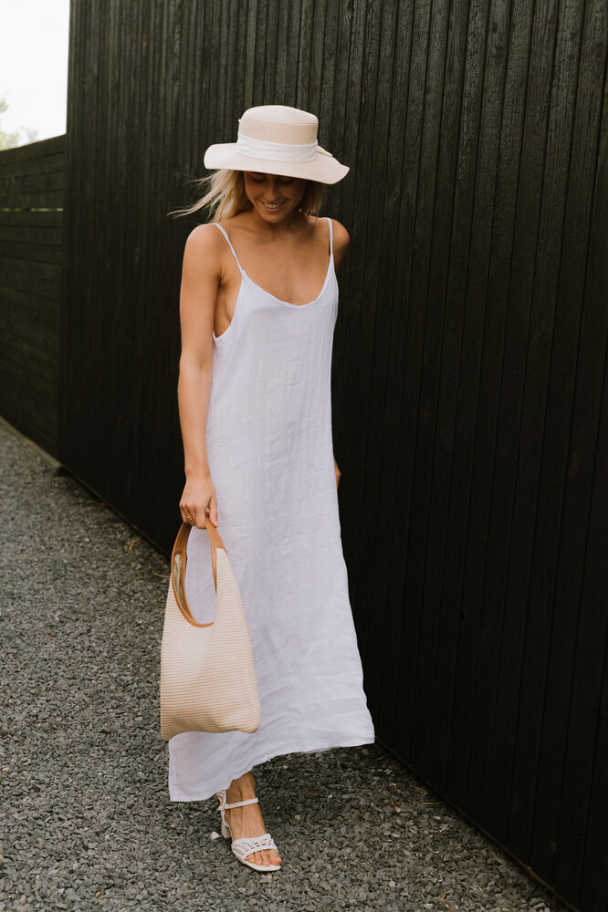 SORENE longue robe blanc SORENE longue robe blanc