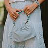 ELORE sac en daim bleu jean ELORE sac en daim bleu jean
