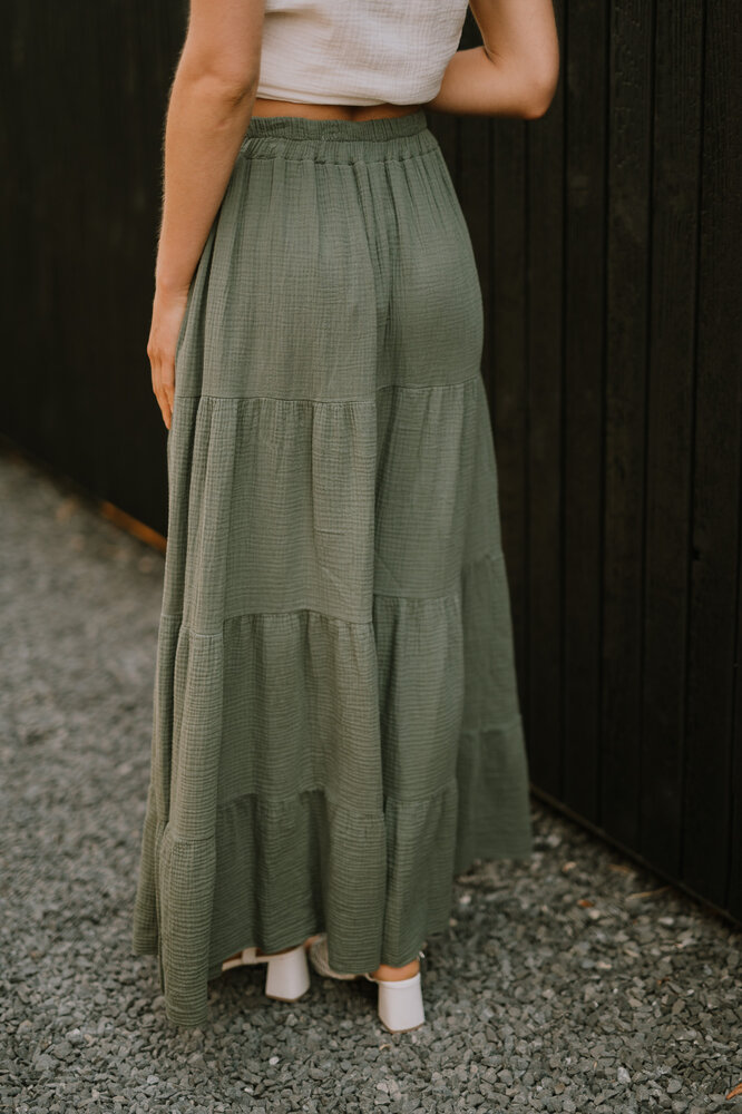 ROSA longue jupe kaki