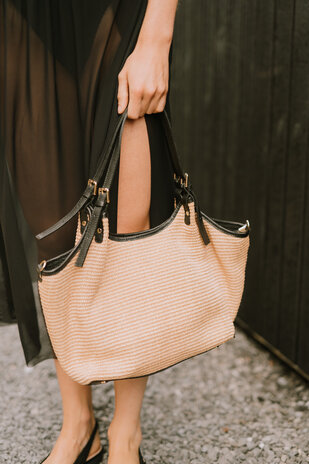 SOLAL sac beige/noir SOLAL sac beige/noir