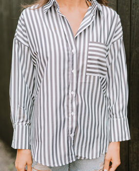 EIRENE chemise noir/blanc