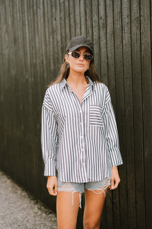 EIRENE chemise noir/blanc