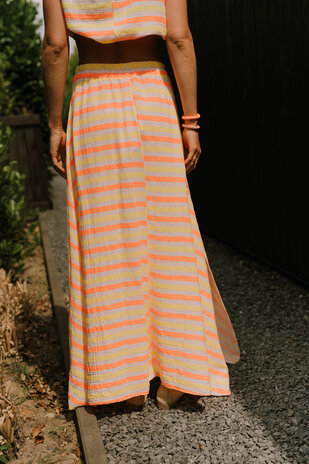 NEVA longue jupe jaune/orange