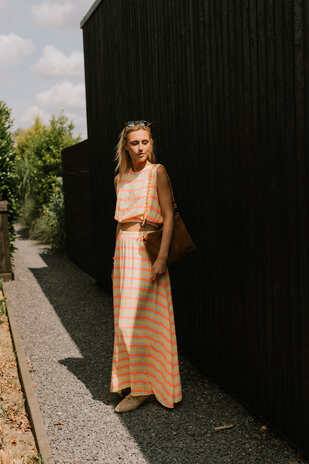 NEVA longue jupe jaune/orange