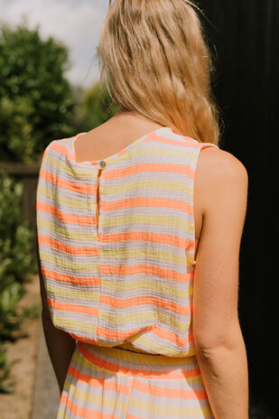 NEVA top jaune/orange