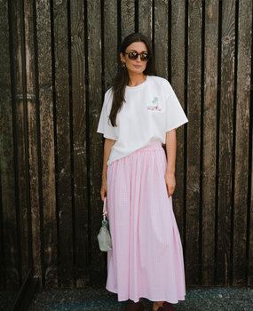 ELDA longue jupe rose