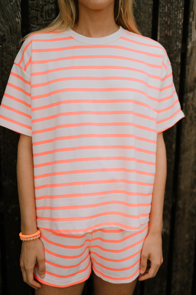 ROSELLA t-shirt fuchsia/blanc ROSELLA t-shirt fuchsia/blanc