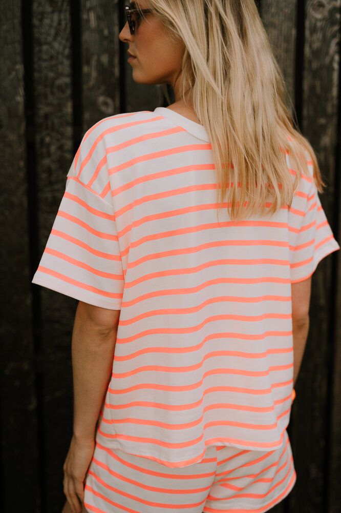 ROSELLA t-shirt fuchsia/blanc ROSELLA t-shirt fuchsia/blanc