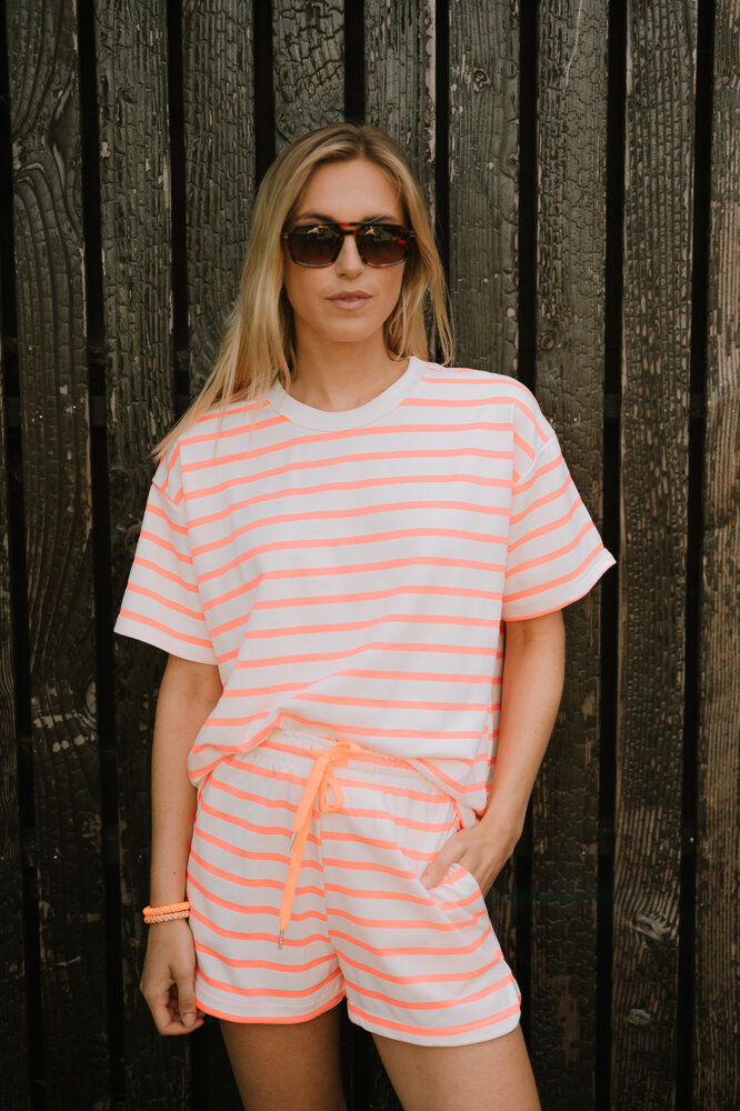 ROSELLA t-shirt fuchsia/blanc ROSELLA t-shirt fuchsia/blanc