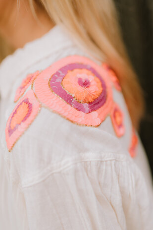 MANY longue robe chemise écru