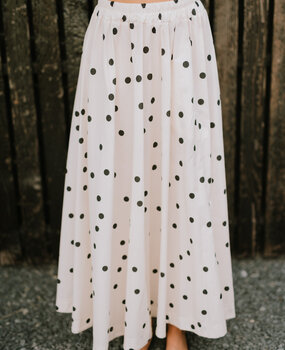 THALIA longue jupe blanc