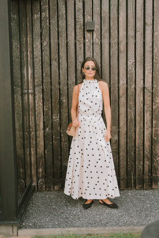 THALIA longue jupe blanc