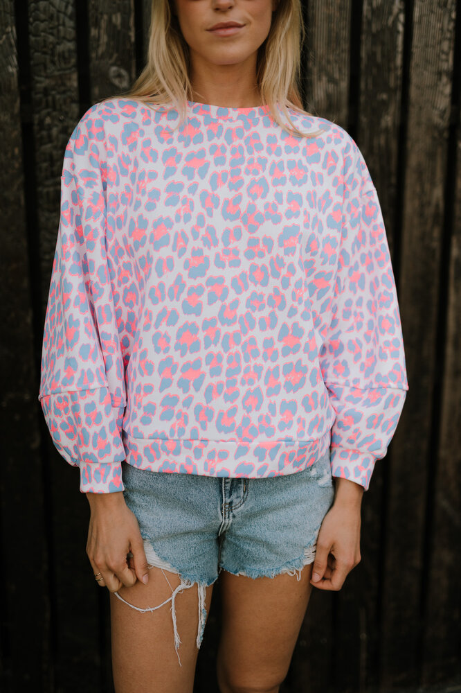 SOLANA sweat bleu rose