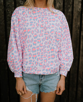 SOLANA sweat bleu rose