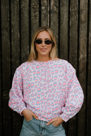 SOLANA sweat bleu rose