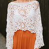 DARIA blouse en crochet écru