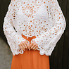 DARIA blouse en crochet écru