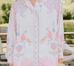 ALINA chemise blanc/rose ALINA chemise blanc/rose