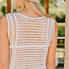 LINNEA gilet en crochet blanc LINNEA gilet en crochet blanc